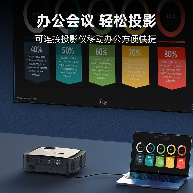 ULT-unite DP转HDMI 4K60Hz高清1.2版公对公显示线 1米按根销售