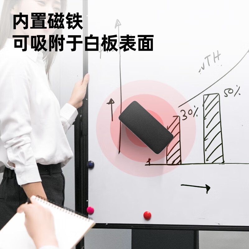 得力 7837 白板擦舒适绒布 蓝色 112*55*40mm按个销售