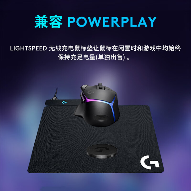 罗技 G502 X PLUS LIGHTSPEED RGB无线鼠标 全新流光灯效 Hero25K传感器 白色 502Hero升级按个销售