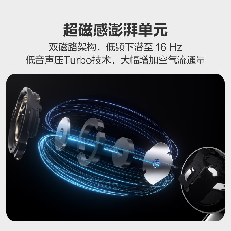 华为 FreeBuds 5 至臻版 半入耳式降噪蓝牙耳机 水滴设计/澎湃单元/音乐运动耳机 冰霜银按副销售