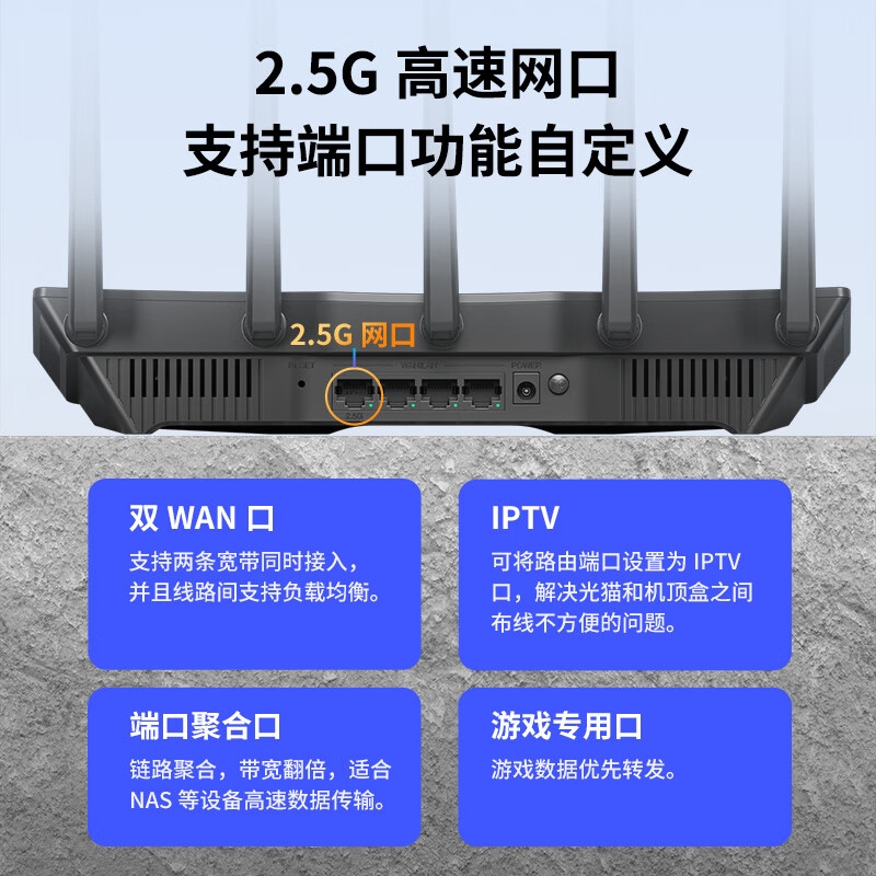 TP-LINK 7DR3630 BE3600 WiFi7千兆双频无线路由器 2.5G网口 双频聚合按台销售