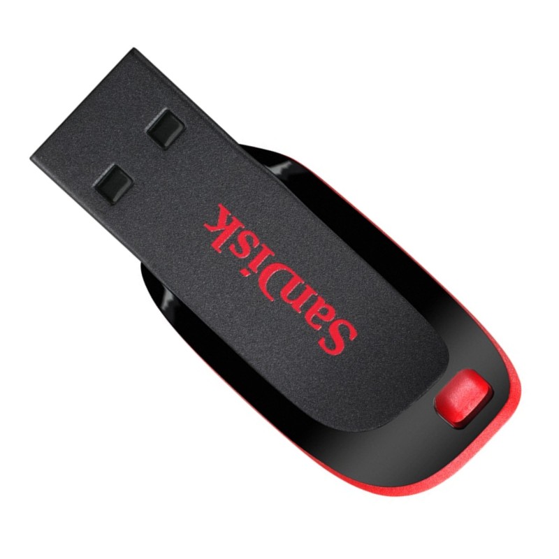 闪迪 CZ50 USB2.0 U盘 小巧便携 安全加密软件 酷刃 黑红色 16GB按个销售