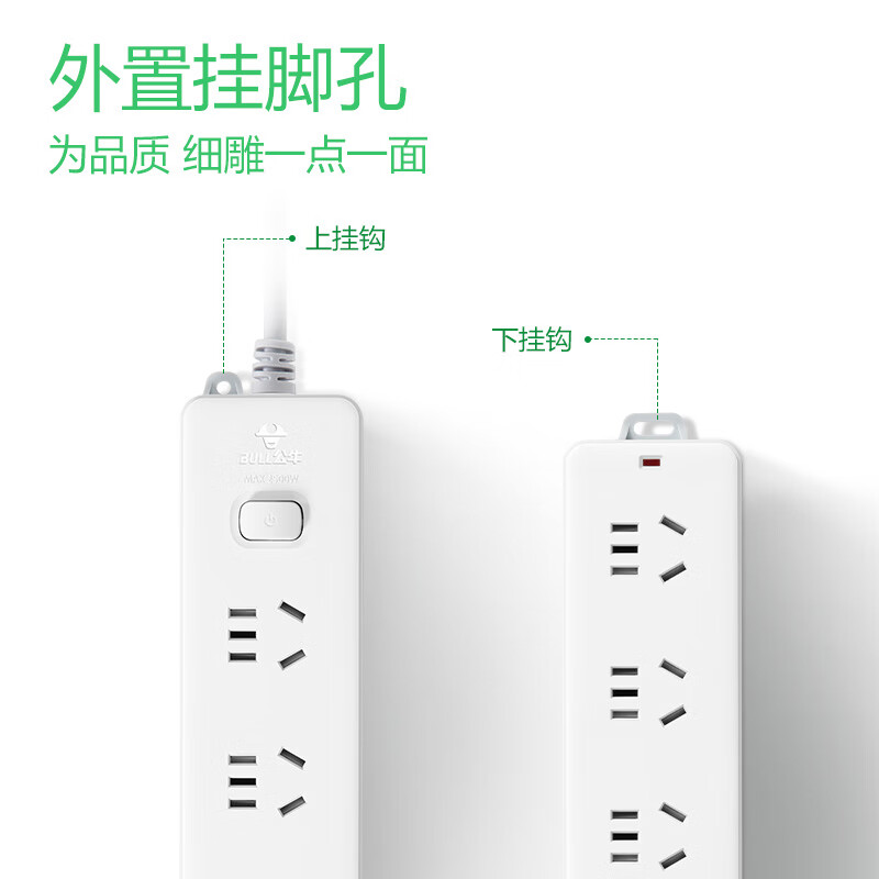 公牛 GN-212 新国标插座拖线板 3位总控全长3米按个销售 公牛 GN-212 新国标插座拖线板 3位总控全长3米按个销售