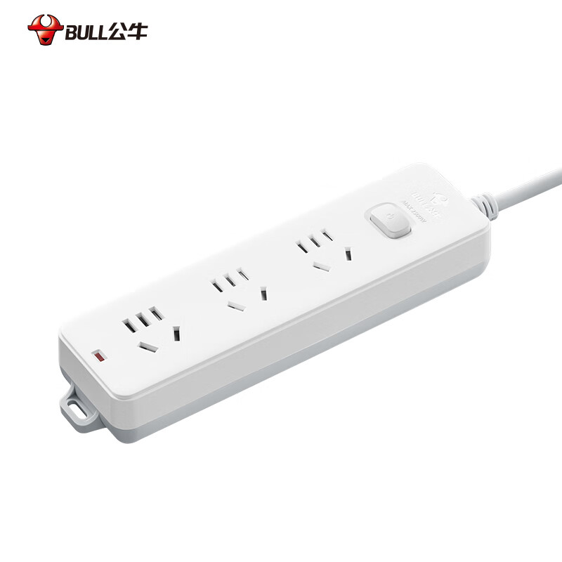 公牛 GN-212 新国标插座拖线板 3位总控全长5米按个销售