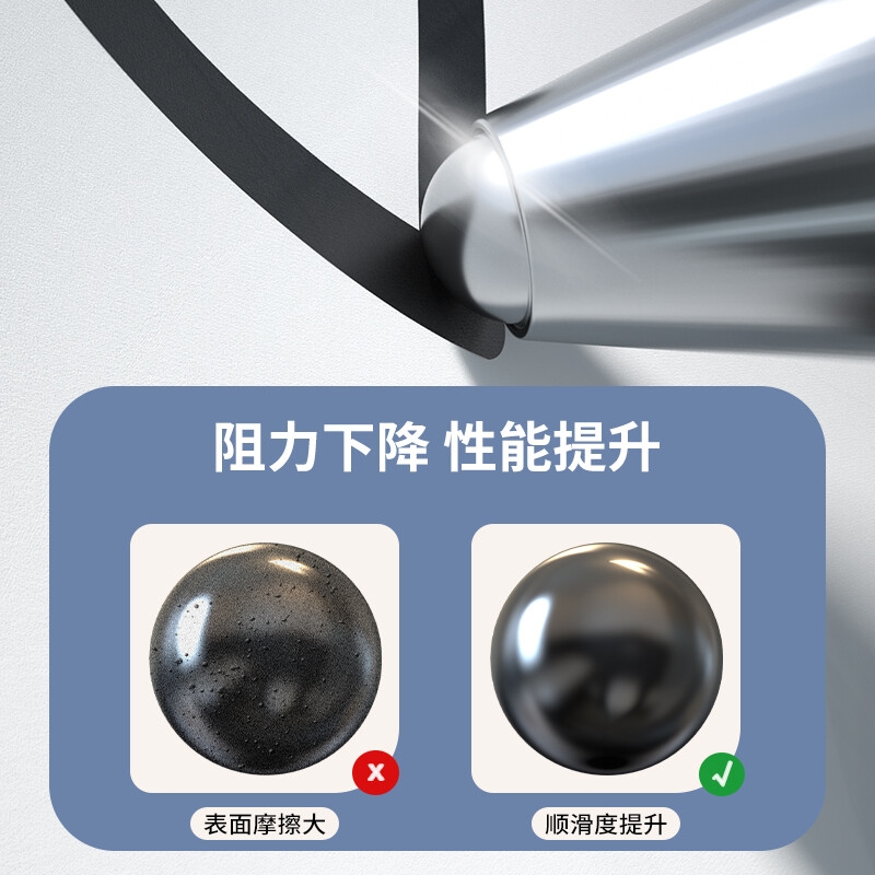 得力 S60-6 臻顺滑办公中性笔 子弹头 0.5mm 蓝色 6支装按盒销售