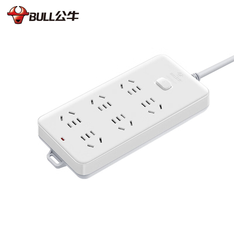 公牛 GN-109K 新国标插座拖线板 6位总控全长1.8米按个销售