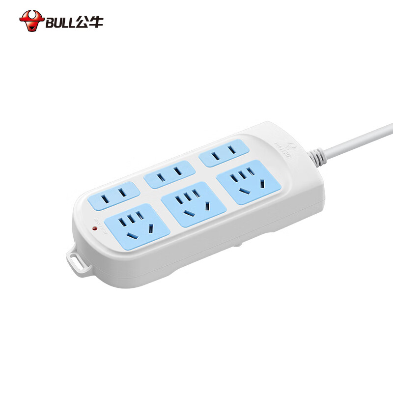 公牛 GN-102 新国标插座拖线板 无开关6位全长1.8米按个销售