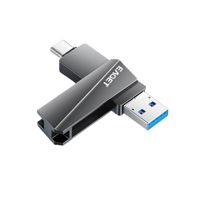 忆捷 CF60 Type-C USB3.2手机U盘双接口手机电脑两用高速大容量办公车载优盘 512GB按个销售