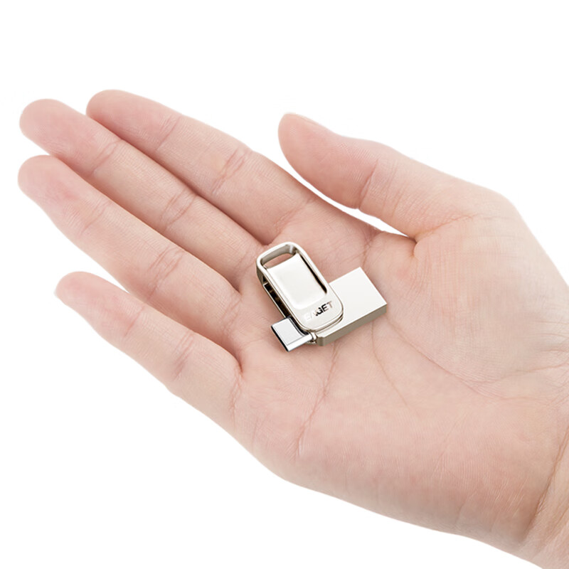 忆捷 CU31 Type-C USB3.2 手机U盘高速全金属mini迷你双接口车载小优盘 64GB按个销售