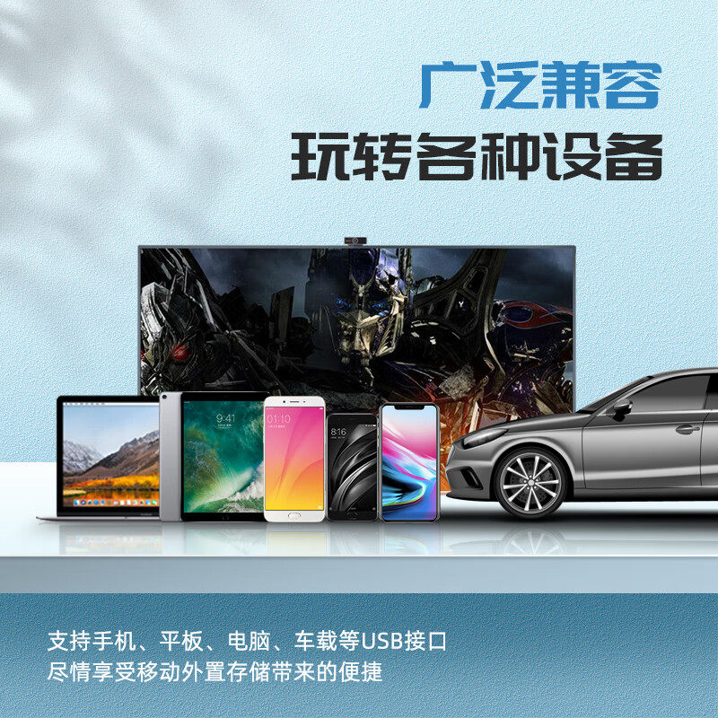 忆捷 U8M USB2.0 U盘金属迷你小防水便携式学习办公投标移动 128GB 带挂链 银色按个销售