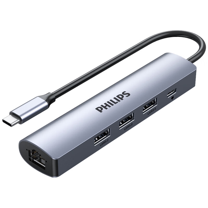 飞利浦 SWR1604R/93 Type-C转千兆网口/USB3.0扩展坞按个销售
