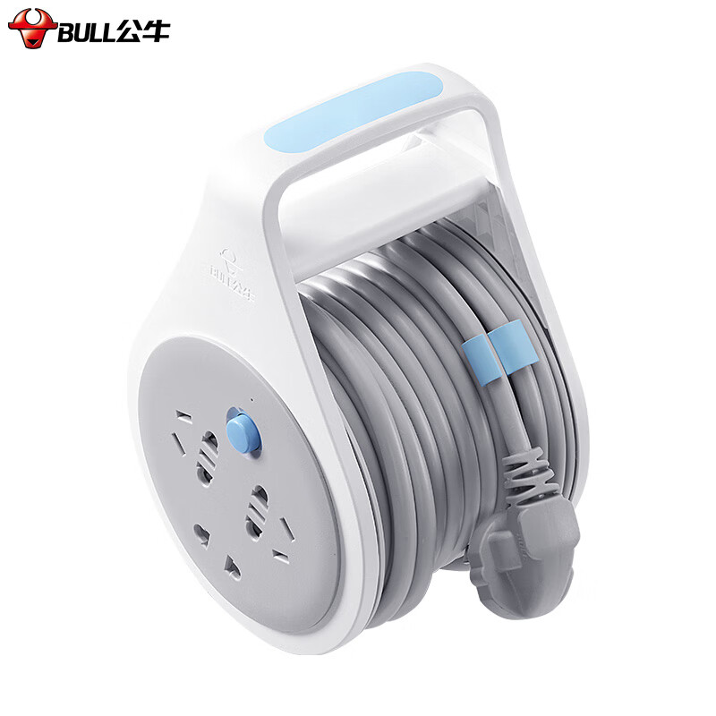 公牛 GN-801 过热保护工程卷线盘/插排 单相3位插排全长 5m  250V 10A 移动式按个销售