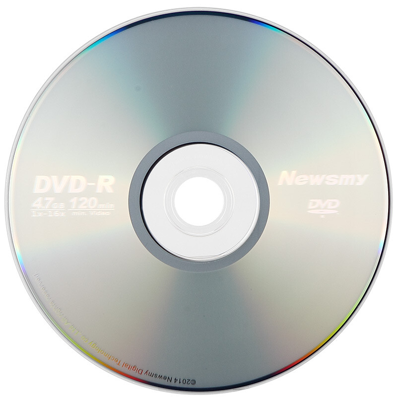 纽曼 DVD-R 空白光盘/光碟/刻录盘 炫光系列 16速4.7G 桶装50片按桶销售