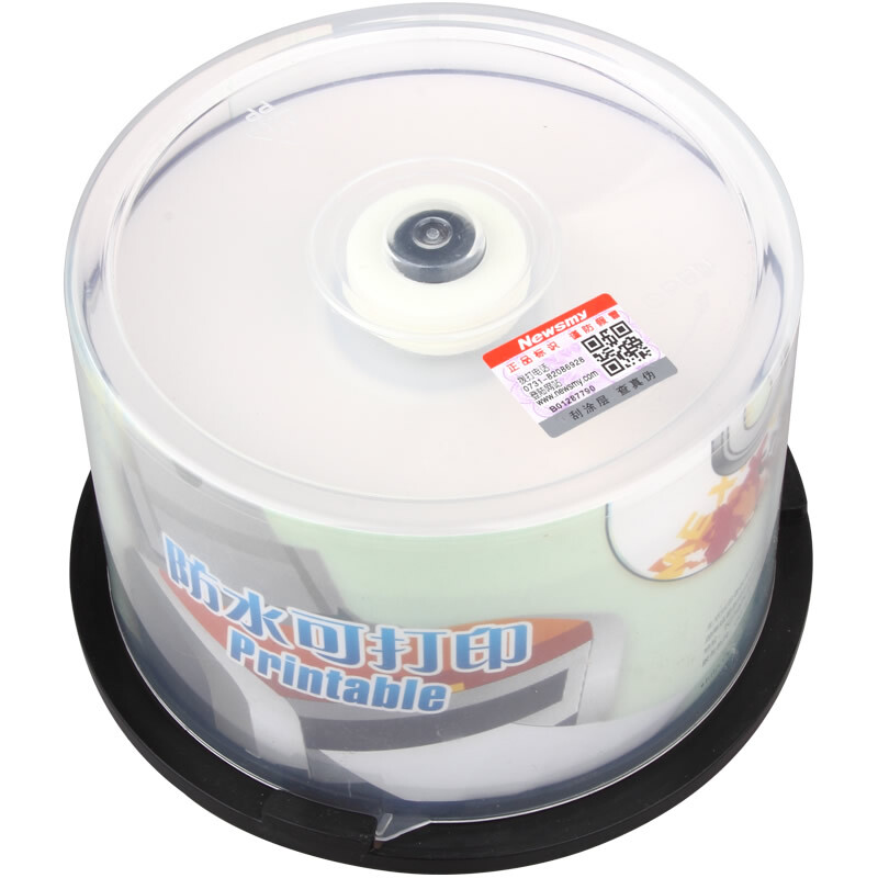 纽曼 DVD+R 空白光盘/光碟/刻录盘 防水可打印系列 16速4.7G 桶装50片按桶销售