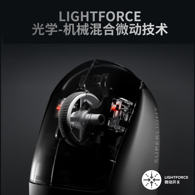 罗技 GPW3 三代无线鼠标 60g轻量 白色按个销售