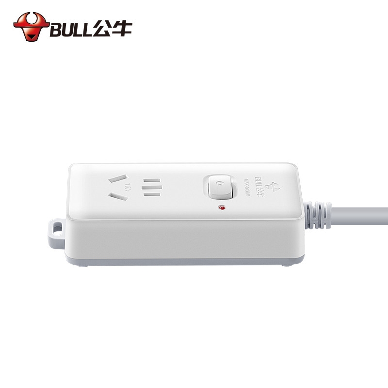 公牛 GN-104D 大功率16A插座 1位总控全长3米 送10A头按个销售