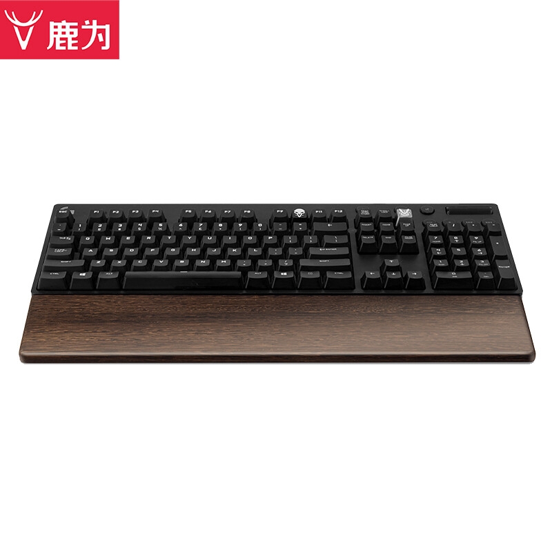 鹿为 ST1024A 实木键盘托手木质机械键盘护腕垫 鸡翅木-大号104键44cm升级款按个销售