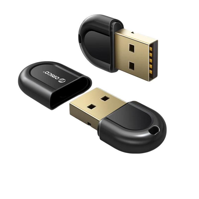 奥睿科 BTA-53-BK-BP USB蓝牙适配器5.3接收器 黑色  适用台式机电脑外置pc蓝牙模块发射器按个销售