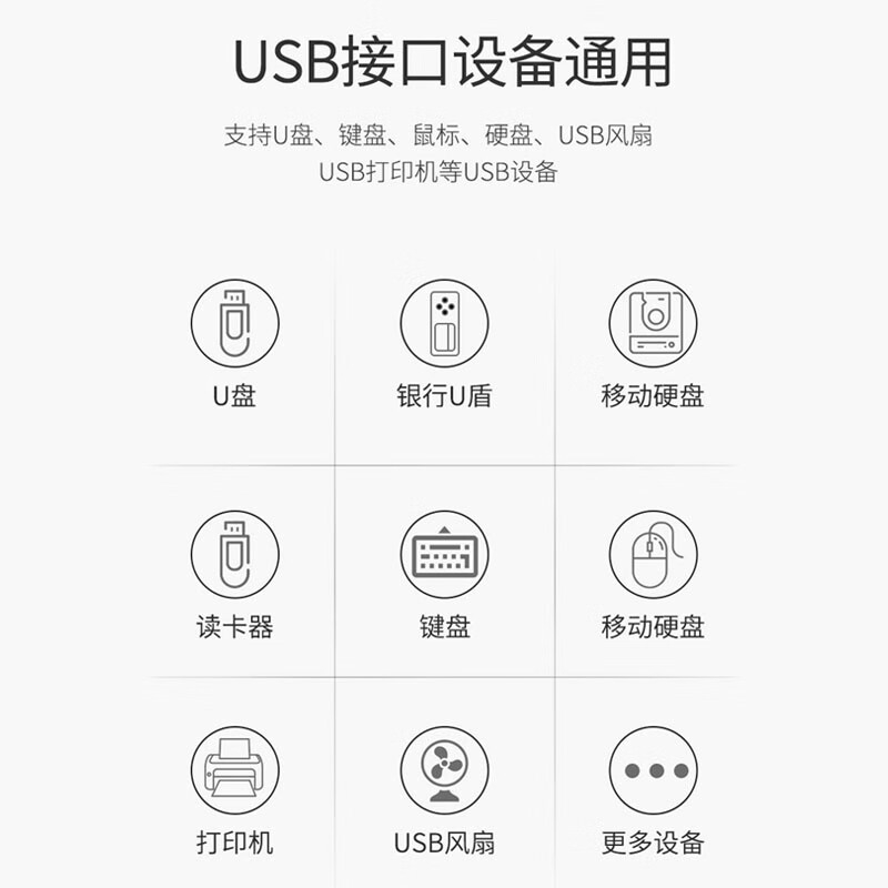 纽曼 HUB3100 USB3.0分线器扩展坞高速4口HUB集线器 四合一 黑色 1米按个销售