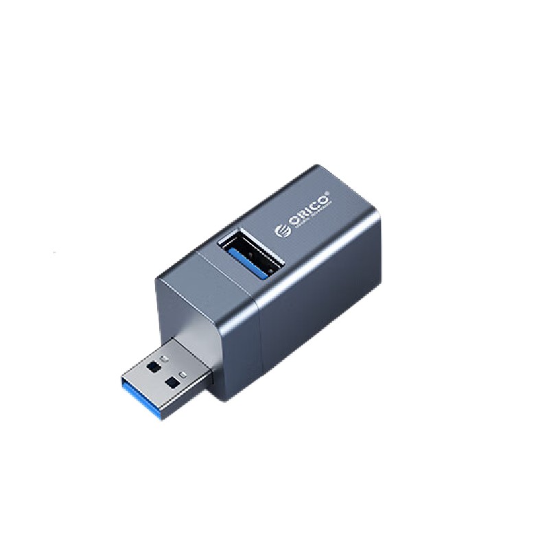 奥睿科 MINI-U32L-GY-BP USB扩展坞分线器 一拖三直插式集线器 灰色按个销售