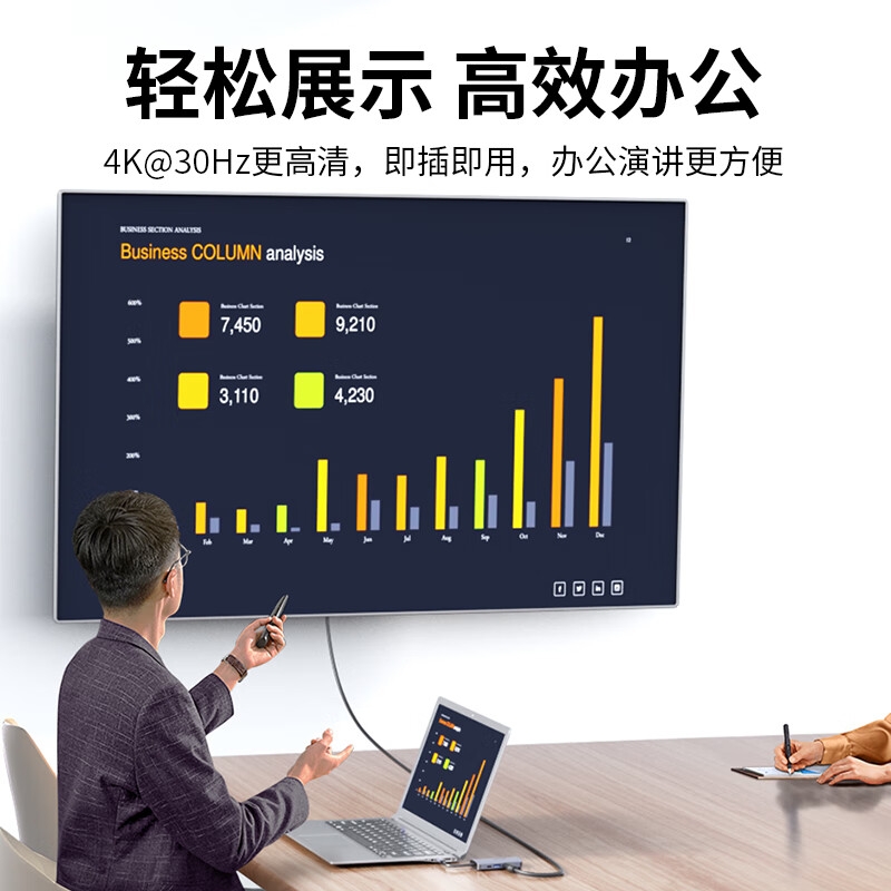 宏碁 HY41-T6 Type-C扩展坞 6合1 网口  HDMI+USB+PD按个销售