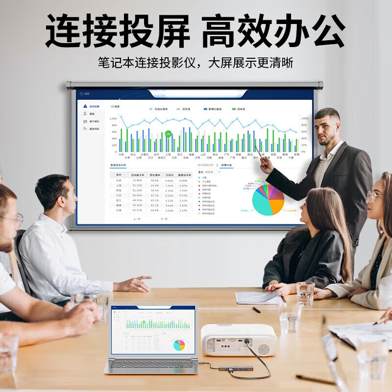 宏碁 HY41-T6 Type-C扩展坞千兆网口网线转接头 6合1 60Hz+千兆 USB3.0+HDMI按个销售