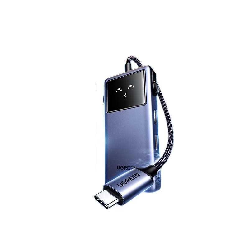 绿联 45154 ype-C扩展坞Q湃Pro机器人4K60Hz拓展坞HDMI2.0转接头 5合1HDMI+USB3.0+PD按个销售