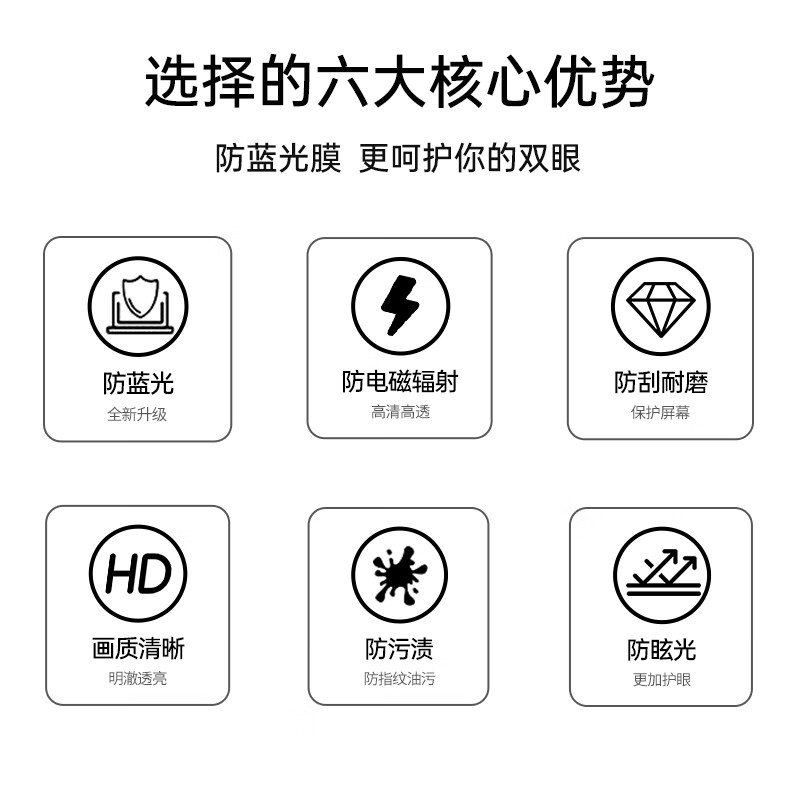 倍方 4307 电脑显示器防蓝光保护屏 亚克力悬挂式阻隔板23英寸（16:9）按张销售