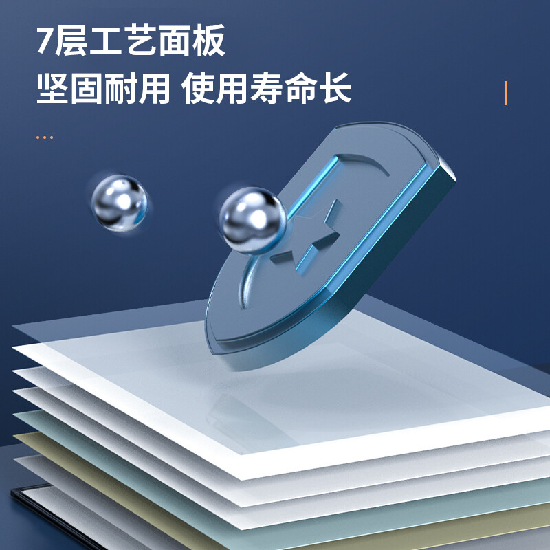 得力 8738 旗舰系列H型支架式玻璃白板 磁性钢化玻璃带架子白板办公会议写字板 经典商务 120x90cm书写稳固按个销售