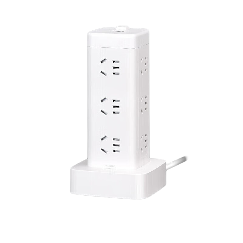 德力西 CD98H-DK12X 1.7 立式插座 12位总控1.7米按个销售