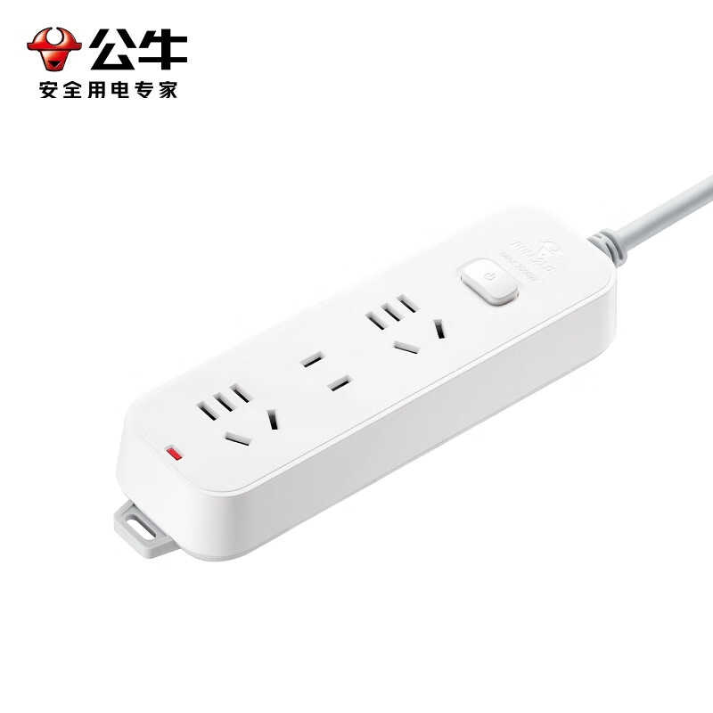 公牛 GN-B3120 插座拖线板 3位总控开关全长1.8米按个销售