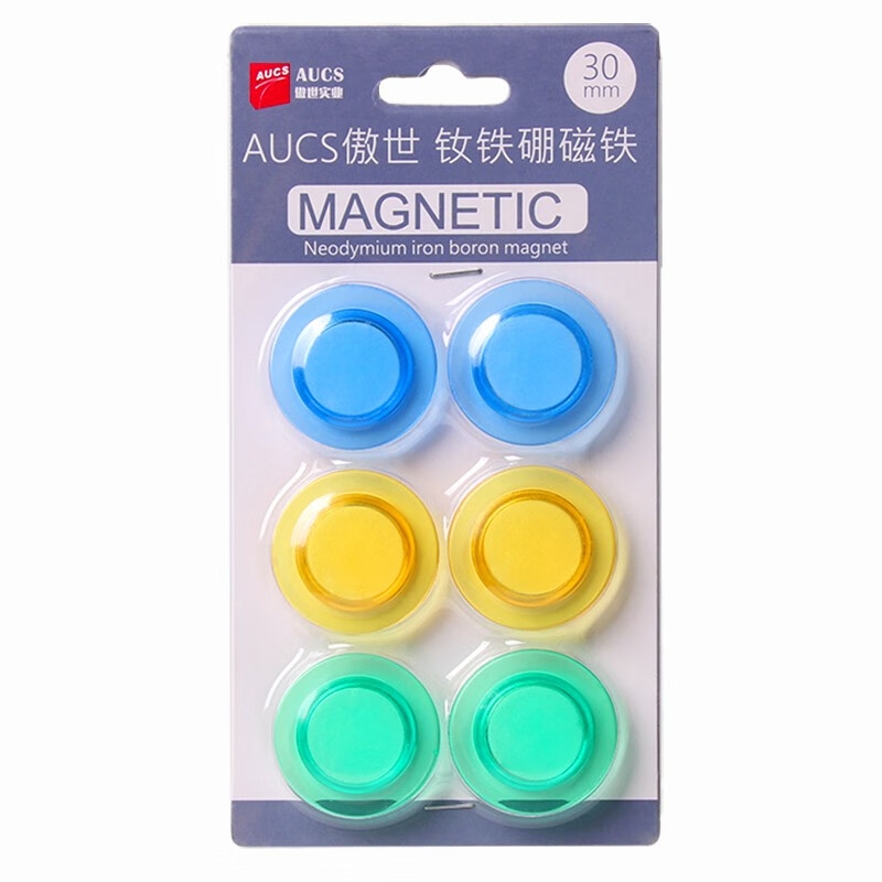 AUCS CK006 白板磁钉磁扣 6粒/30mm按套销售