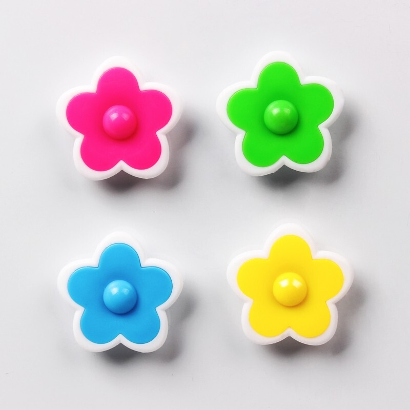 AUCS CK008 花朵白板磁铁强力磁扣 24粒装按桶销售