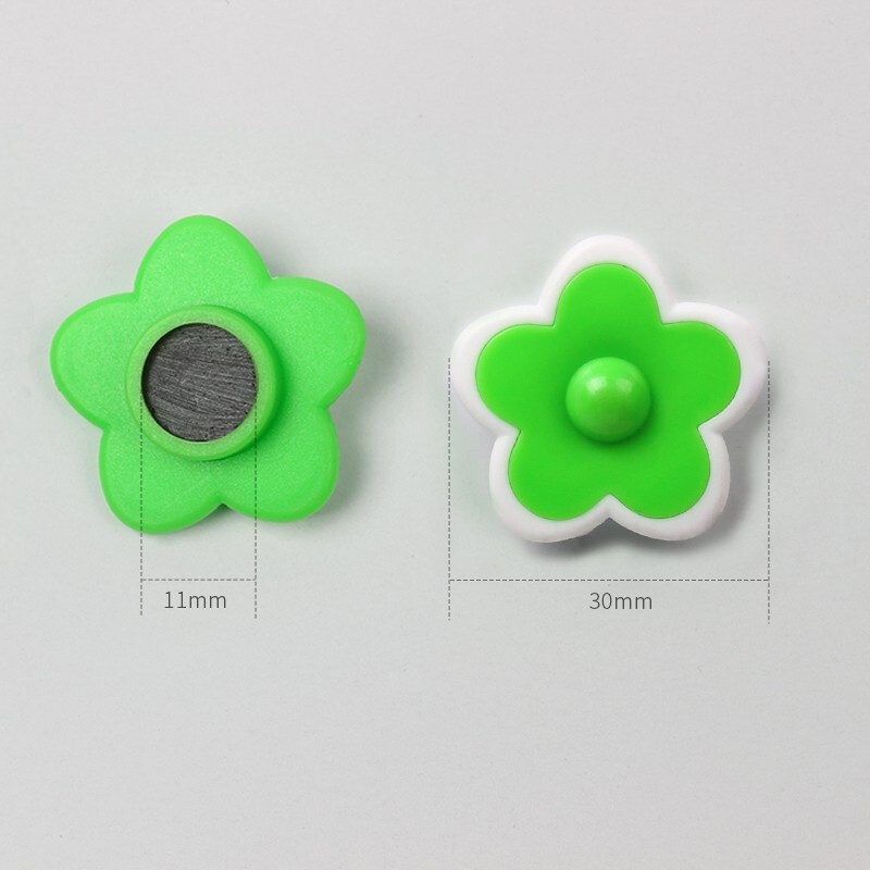 AUCS CK008 花朵白板磁铁强力磁扣 24粒装按桶销售