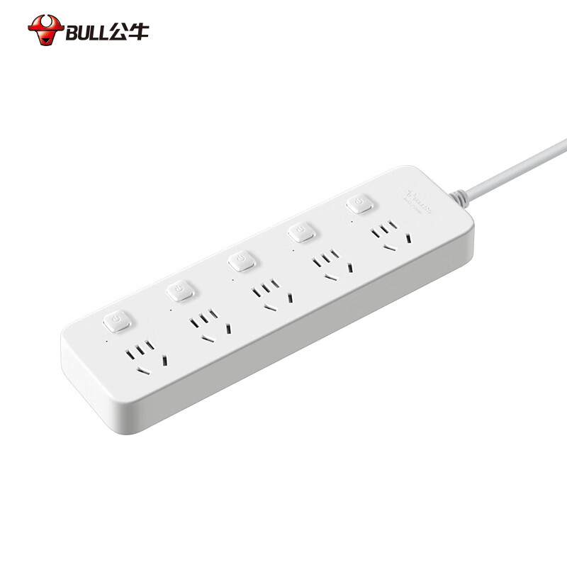 公牛 GN-B2053 新国标分控插座/拖线板 独立开关 5位分控全长1.8米按个销售