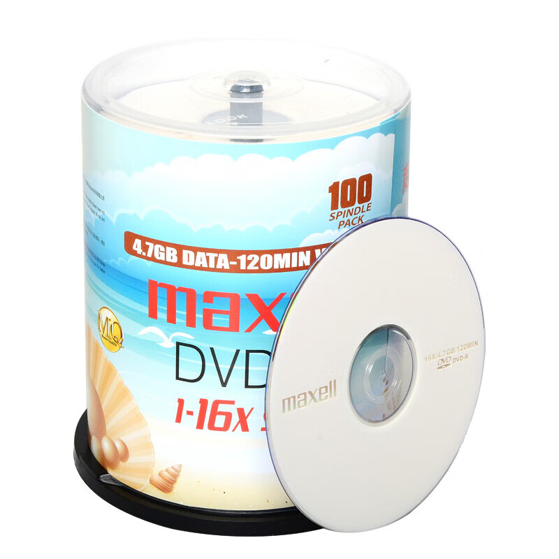 麦克赛尔 DVD-R 空白光盘 光碟 M2系列 16速4.7G 珍珠白桶装100片按桶销售 麦克赛尔 DVD-R 空白光盘 光碟 M2系列 16速4.7G 珍珠白桶装100片按桶销售