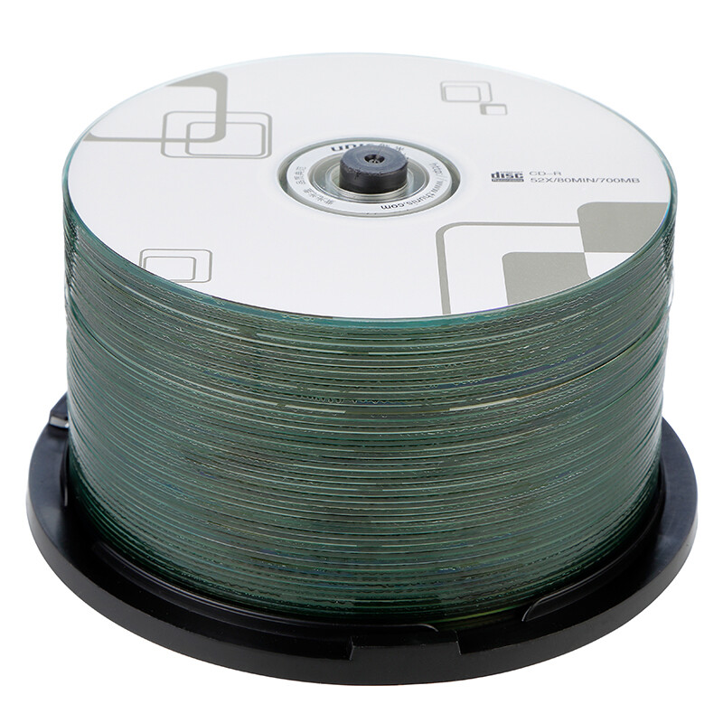 紫光 CD-R 空白光盘 刻录盘 格调系列 文件备份 52速700M 桶装50片按桶销售