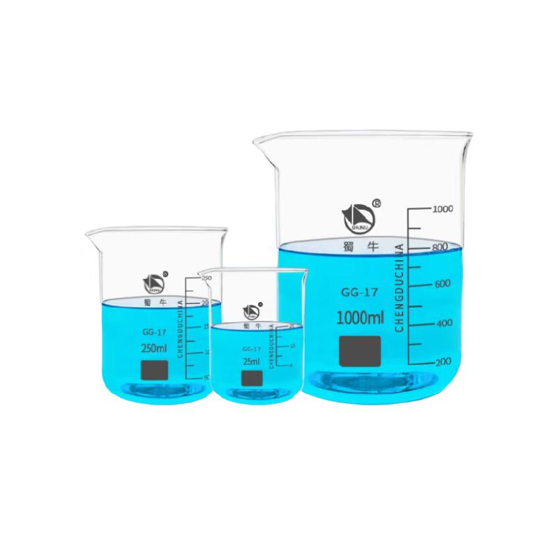 蜀牛 烧杯 高硼硅带刻度耐高温玻璃量杯水杯 250ml（1个）按个销售