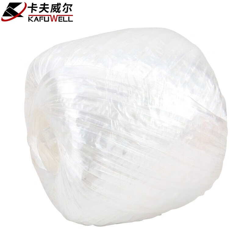 卡夫威尔 YJ3512 捆绑用打包绳子塑料撕裂捆扎带白色 150g按个销售