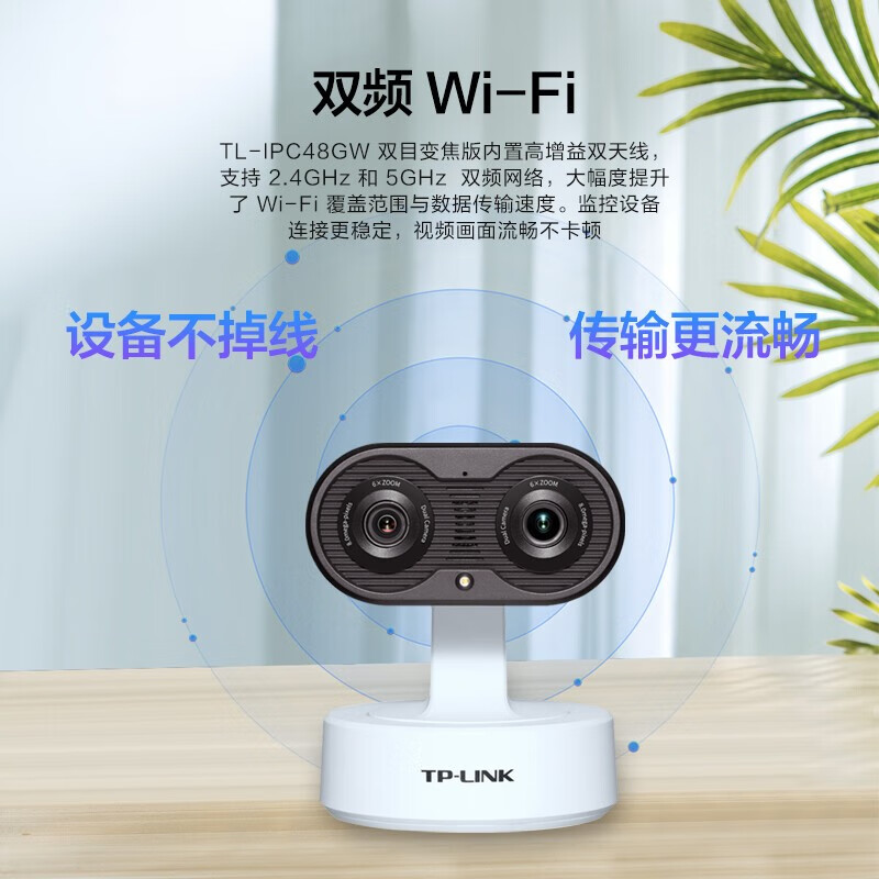 TP-LINK TL-IPC48GW 双目变焦版 摄像头 标配【不含内存卡】按个销售