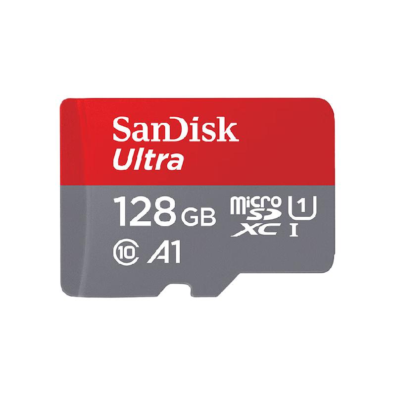 闪迪 SDSQUNC-128G-ZS3MN SD内存卡 读速140MB/s高速红灰卡128GB按个销售