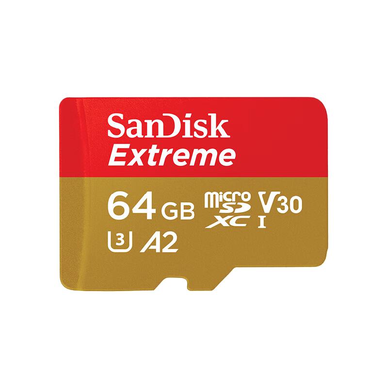 闪迪 SDSQXA2-064G-ZN6MA SD内存卡 读速170MB/s极速金卡64GB按个销售