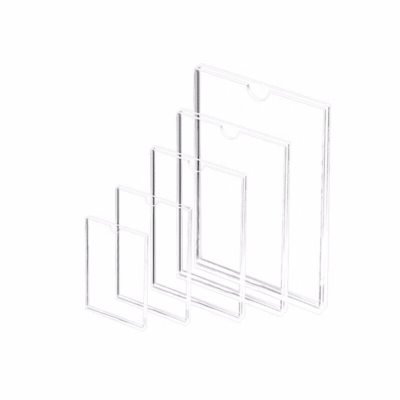 玛仕福 亚克力卡槽透明公告展示板 297*210mm竖款(双层）按个销售