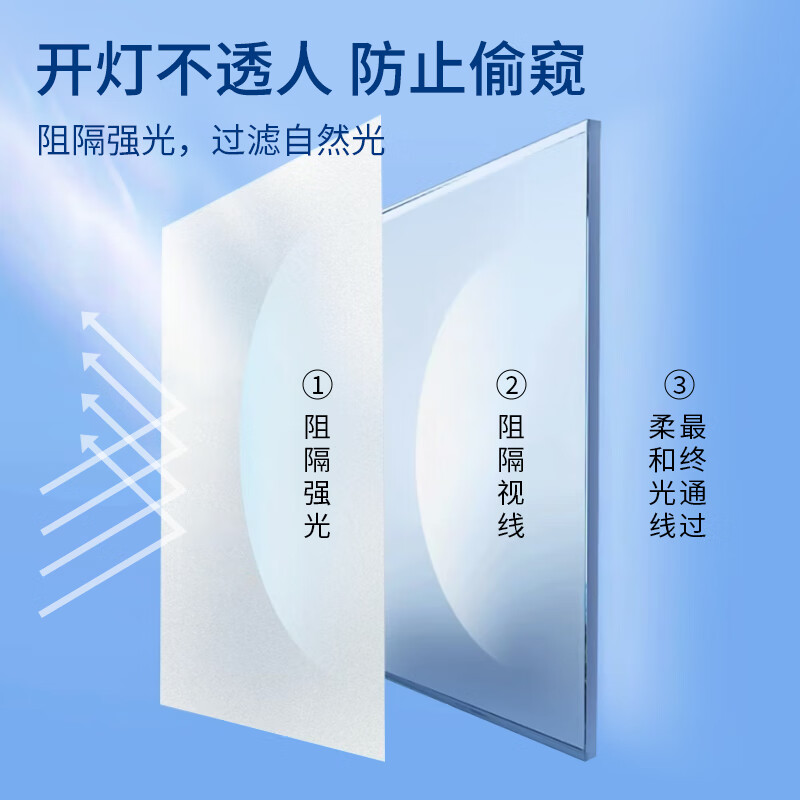 墨斗鱼 磨砂玻璃防窥膜 1.9*1.2米按张销售