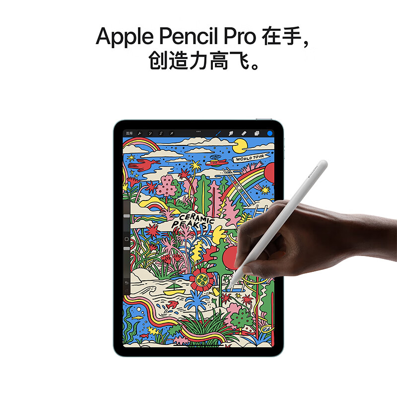 apple MCA34CH/A/A 平板电脑 11英寸 (256GB WLAN版)蓝色 M3芯片按台销售