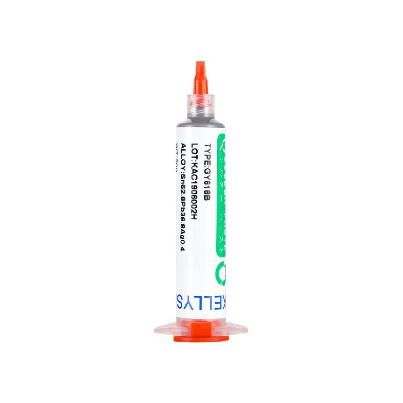 凯利顺 GY618B 焊接针筒锡膏 183℃熔点含银视频款锡浆50g按支销售