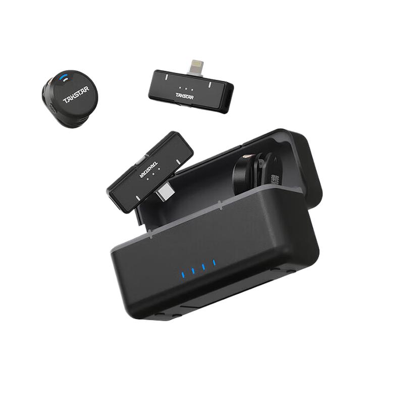 得胜 V2 无线领夹麦克风 Lightning版 一拖二按台销售 得胜 V2 无线领夹麦克风 Lightning版 一拖二按台销售