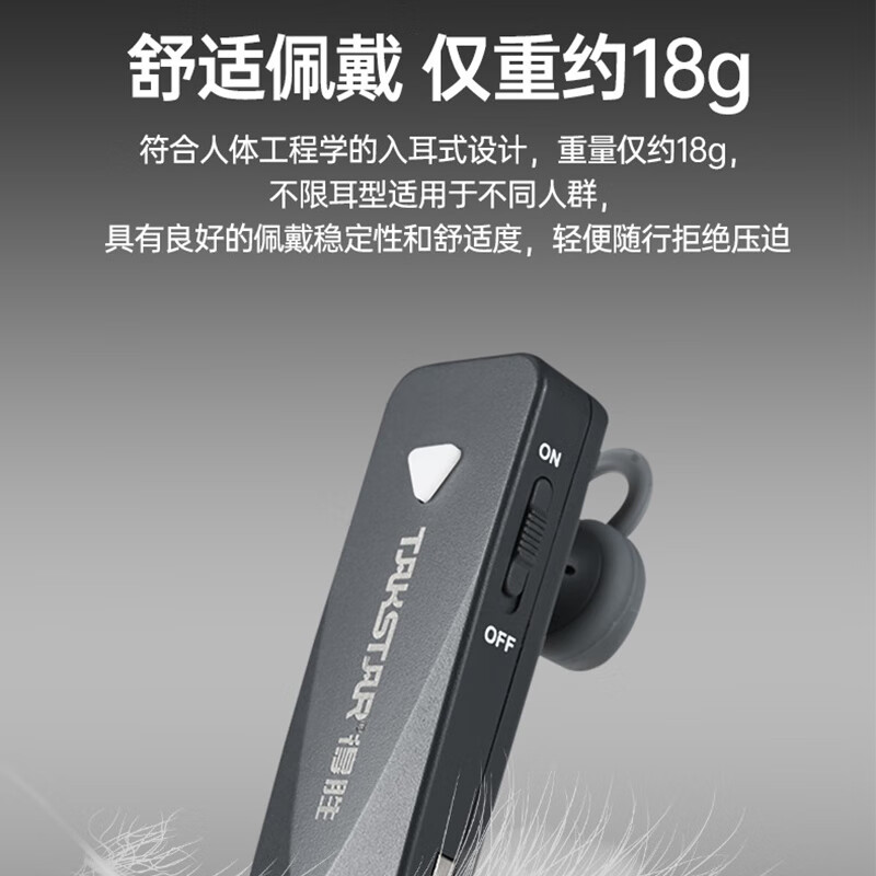 得胜 WTG-700 耳挂式接收器 重约18g 厚约1.1cm按台销售 得胜 WTG-700 耳挂式接收器 重约18g 厚约1.1cm按台销售