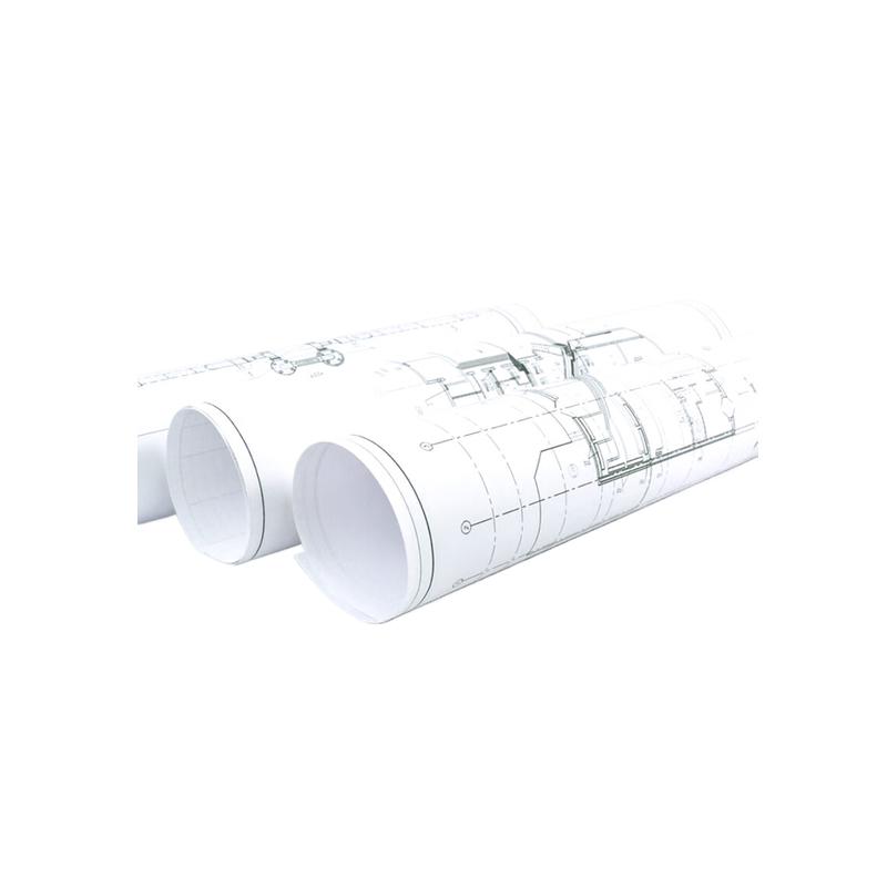 兰章 绘图纸 80克 620mm*50米/卷-5卷装按套销售