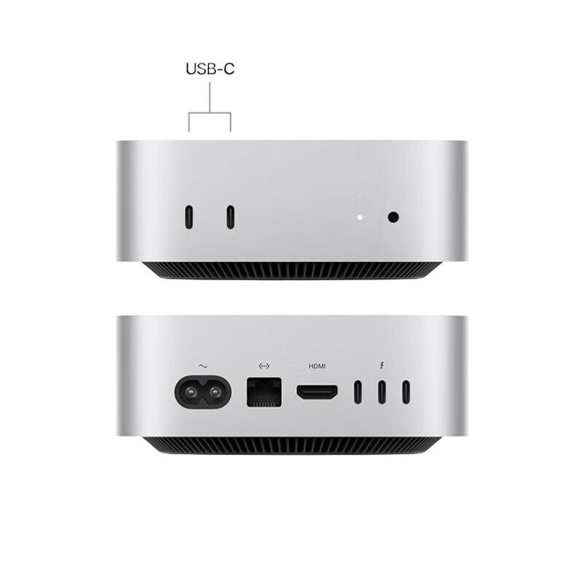 苹果 Mac mini 台式电脑主机 M4 Pro银色(14+20核) 48G 512G按台销售